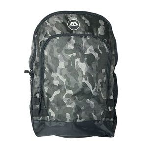 Metropack Black Gray Camo Zip‎ And Mesh Side Pockets 17" x 13" x 5"